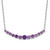 Sterling Silver Rhodium-plated Amethyst Pendant with Necklace