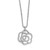 Sterling Silver & Cubic Zirconia Rose Necklace