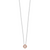 Sterling Silver Rhodium-plated Rose-tone Vibrant Cubic Zirconia 2in ext Necklace