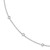 Sterling Silver Rhodium-plated 9-Station Cubic Zirconia Polished Necklace