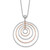 Leslie's Sterling Silver Rose Gold-Plated D/C with 1in ext. Necklace