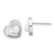 Sterling Silver RH-plated 4-7mm FWC Pearl 17.5in Heart Neck/Earring Set