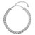 Leslie's Sterling Silver RH-plate Polished with 4 in ext. Choker Necklace