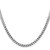 Sterling Silver Rhodium-plated 4.5mm Flat Curb Chain