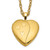 1/20 Gold Filled 16mm Satin and Polished Heart Locket Necklace