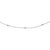 Sterling Silver Rhodium-plated Cubic Zirconia 15-Station Necklace