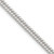 Sterling Silver Polished 3.9mm Double Diamond-cut Curb Chain
