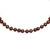 Sterling Silver Rhodium-plated Coffee Brown FWC Pearl Necklaces