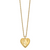 1/20 Gold Filled 20mm Cross & Footprint Heart Locket Necklace