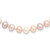 Sterling Silver Rhodium-plated 7-8mm Multi-color FWC Pearl Necklace
