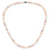 Sterling Silver Rhodium-plated 7-8mm Multi-color FWC Pearl Necklace