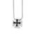 Sterling Silver & Cubic Zirconia Crosses Necklace