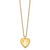 1/20 Gold Filled 20mm Polished/Satin Diamond Star Heart Locket Necklace