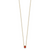 14k Polished Enameled Small Ladybug 16.5in Necklace