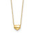 14k Polished Heart 16.5in Necklace