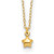 14k Polished Puffed Star 16.5in Necklace