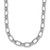 Leslie's Sterling Silver Rhod-plated Textured Fancy Link Necklace