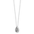 Sentimental Expressions Sterling Silver Rhodium-plated Antiqued Teardrop Ash Holder 18 Inch Necklace