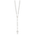Sterling Silver Polished Rosary 26 inch Necklace