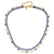 Sterling Silver Gold-plated FWC Pearl/Blue Quartz 2in ext. Necklace