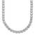 Cheryl M Sterling Silver Rhodium-plated Brilliant-cut Cubic Zirconia 18 Inch Necklace
