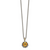 Shey Couture Sterling Silver with 14K Accent 18 Inch Antiqued Round Citrine Necklace