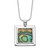 Sterling Silver Rhodium-plated Abalone Pendant Necklace