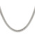 Sterling Silver Polished 4.8mm Double Diamond-cut Curb Chain