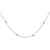 Sterling Silver Rhodium-plated Cubic Zirconia Circle 14-Station Necklace