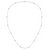 Sterling Silver Rhodium-plated Cubic Zirconia Circle 14-Station Necklace