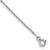 Sterling Silver Rhodium-plated 16-Station Cubic Zirconia Polished Necklace