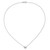 14k White Gold Polished Puffed Heart 16.5in Necklace