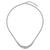 Leslie's Sterling Silver Rhod-pl Textured Link 2 strand with  2in ext Necklace