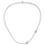 Sterling Silver Fancy Textured Geometric Link Necklace