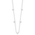 14K White Gold Star with 2in Extension Necklace