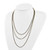 Leslie's Sterling Silver Gold/Black Rhodium-plated 1in ext. Necklace