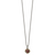 Shey Couture Sterling Silver with 14K Accent 18 Inch Antiqued Checkerboard Cushion Garnet Necklace