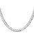Sterling Silver Rhodium-plated 6.8mm Flat Curb Chain