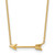 14k Polished Arrow 17in Necklace