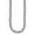 Sterling Silver Polished 9.3mm Flat Byzantine 17in Chain