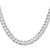 Sterling Silver Rhodium-plated 8mm Flat Curb Chain