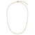 Leslie's 14K Polished D/C Beaded 17in with 2in ext. Necklace