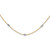 14K & White Rhodium Polished & D/C with 2 in ext Necklace