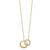 Leslie's 14K Polished and Diamond-cut Circles with 2in ext. Necklace