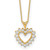 14k Lab Grown Diamond VS/SI FGH Heart Pendant Necklace