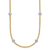 Herco 14K Two-tone Diamond Stations 16 inch Necklace