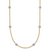 Herco 14K Two-tone Diamond Stations 18 inch Necklace