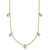 Herco 14K Two-tone Diamond Stations 18 inch Necklace