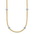 Herco 14K Two-tone Diamond Stations 18 inch Necklace