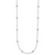 Herco 18K WG Lab Grown Diamond VS/SI DEF Stations 18 inch Necklace